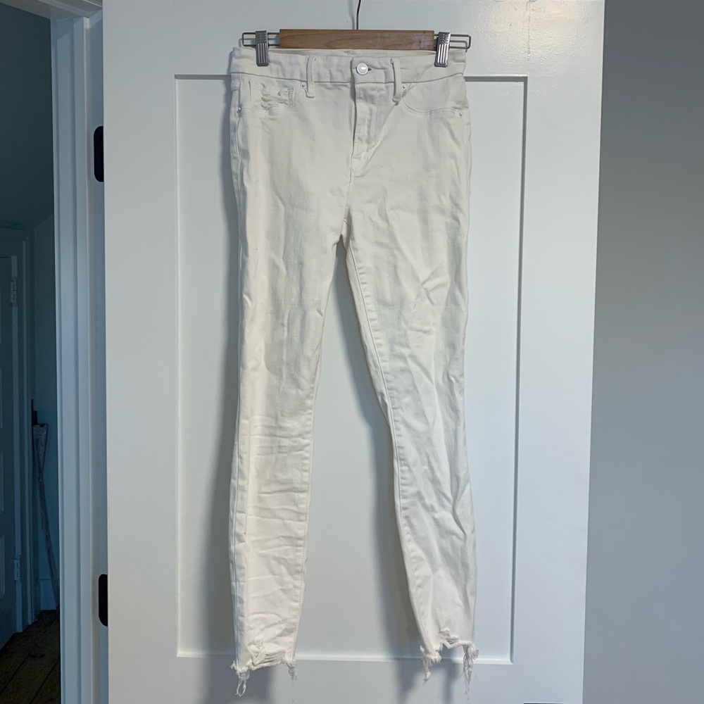 Good American white jeans